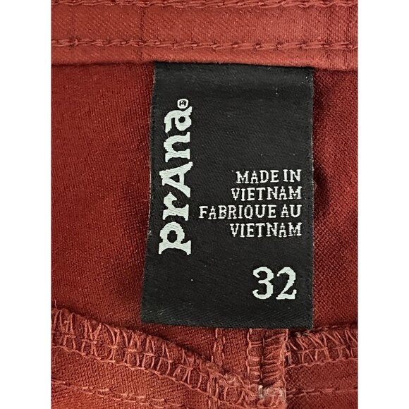 Prana Brion Men's Size 32 Rust Red Nylon Blend Shorts 32" x 10" - Picture 7 of 8